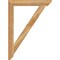 Ekena Millwork Traditional Slat Rough Sawn Bracket, Western Red Cedar, 4"W x 32"D x 44"H BKT04X32X44TRA06RWR - alternate 4